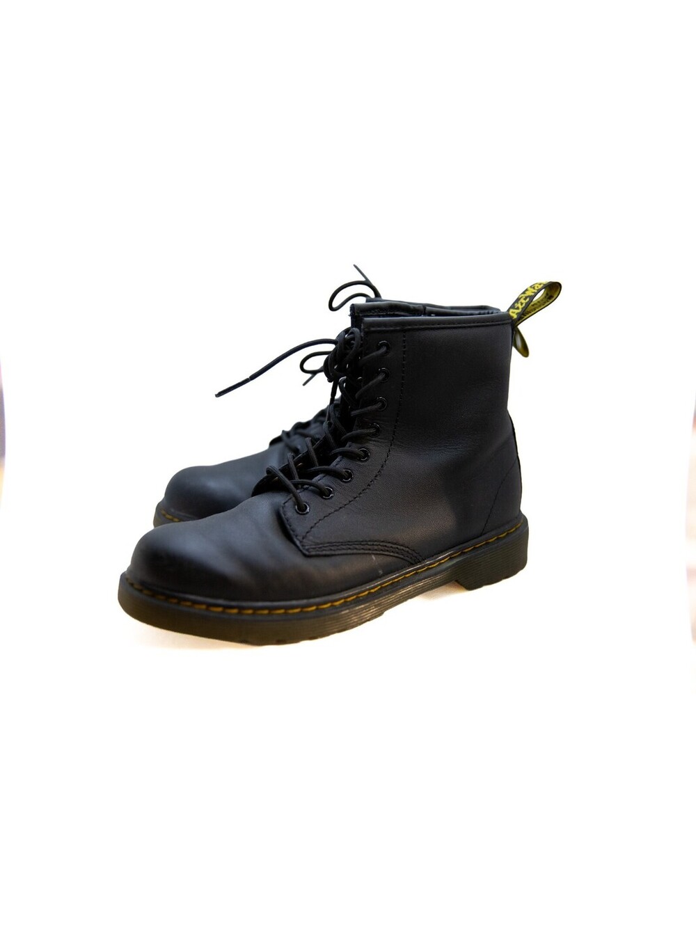 Dr. Martens AirWair Womens Black Side Zippered Boots Size 4M / 5L